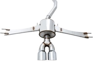 Honda Civic Si Performance Exhaust - Rear - AWE Tuning - Cat Back, Touring Edition, Dual Tips - Chrome Silver - `16-`27